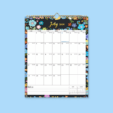 Ny 2025 Engelsk kalender YO spiral veggdekorasjon enkel kreativ kalender europeisk og amerikansk ins skrivebords kalender