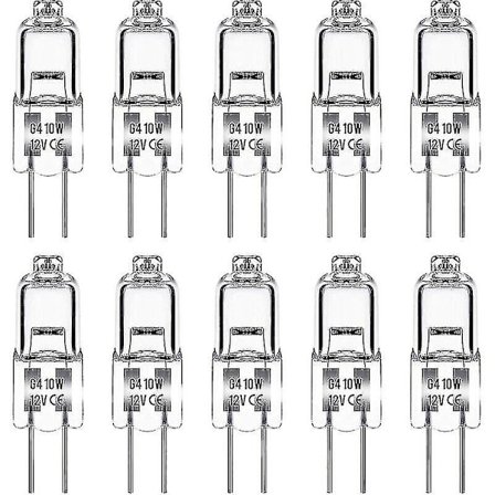 G4 Halogeenivalaisin, 12v 10w G4 Valaisimen lamppu, Lämmin valkoinen 4000k, 150lm, Himmennettävä, G4 Halogeeni lamppu, Cl (FMY)