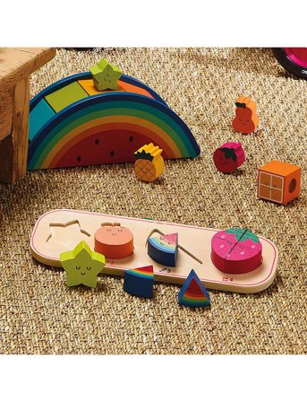 Vilac Puzzle 10 Pcs - Four Fruits - Multi/patterned - ONE SIZE