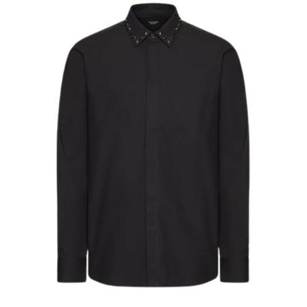 Valentino, Casual Shirts Zwart, Heren, Maat:3XL