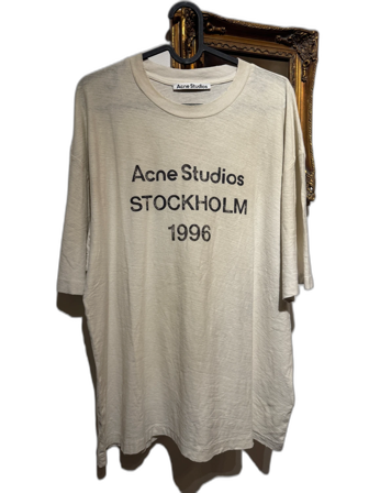 Vit Acne Studios t-shirt storlek M 1996 Stockholm