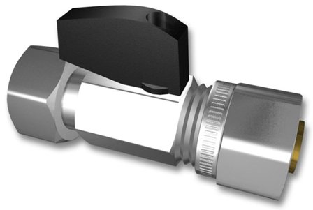 LK Systems 4814376 Kulventil 15 x 16 mm, Installation