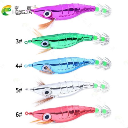 veve Blekksprut Krok Blekksprut Agn 5 FARGE 5 FARGE