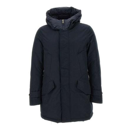 Woolrich, Blue Jacket Blauw, Heren, Maat:S