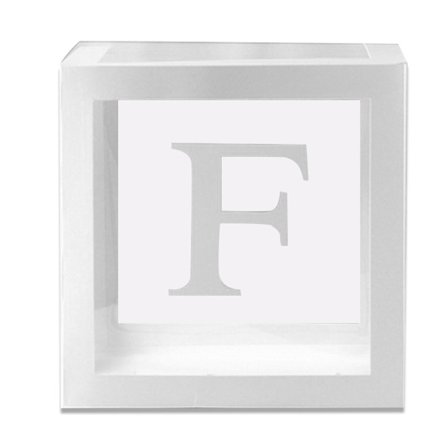 1 st genomskinlig fyrkantig kartong ballonglåda för baby shower födelsedagsfest dekoration