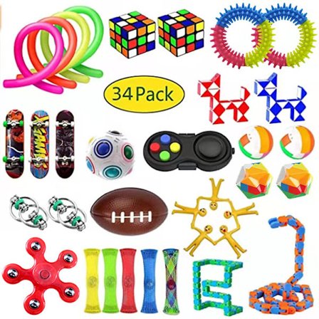 Påske Blind Box Kaninsett – Pop Bubble Fidget Cube Leke, Stresslindring, Trykk & Klem Morsom, 15-35 år