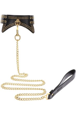 Taboom Studded Collar & Leash - Vuxen.se - BDSM halsband, BDSM koppel