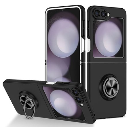 Samsung Galaxy Z Flip 7 Kuori Magneettisella Sormipidikkeellä Musta
