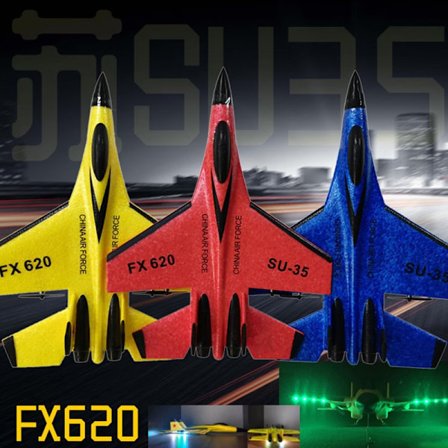 RC Flygplan SU-35 Plane 2.4G Radio Glider Fjärrkontroll Fighter Plan Segelflygplan Skumleksaker för barn Pojke Födelsedagspresent