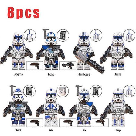 8 stk. Star Wars Figur Samlet Mini Byggeklods Actionfigurer Legetøj til Børn Gave