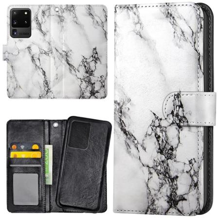 Samsung Galaxy S20 Ultra - Lommebok Deksel Marmor