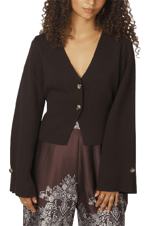 Neo Noir Fulvia Knit Blouse Stickat Dam Brun 42