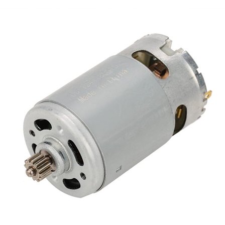 12V industriel dobbeltaksel 12 tands DC gearmotor elektrisk boremaskine tilbehør