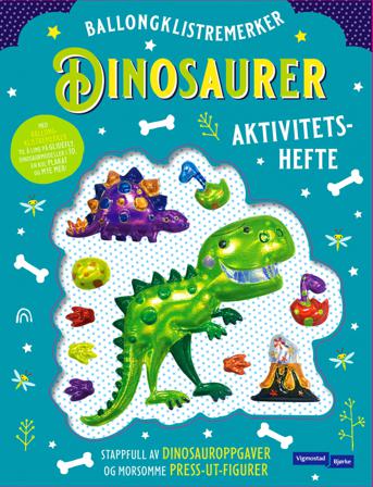 Dinosaurer med ballongklistremerker. Aktivitetsbok - Bok - Other printed item