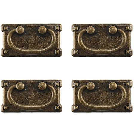 4 stk. Vintage Antikk Skuff Ring Trekk Håndtak, Skapdør Møbelhåndtak Dekorasjon-Yvan