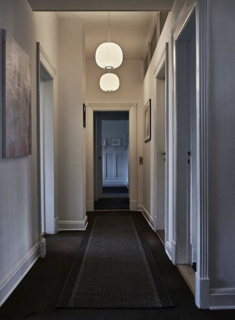 Lamella 3 taklampe - hvit/sort