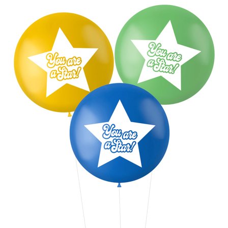 Ballonger XL You Are A Star Blå/Grønne/Gule