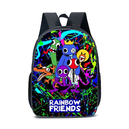 Rainbow Friends Ryggsekk Barn Skolesekk Student Laptop Bag