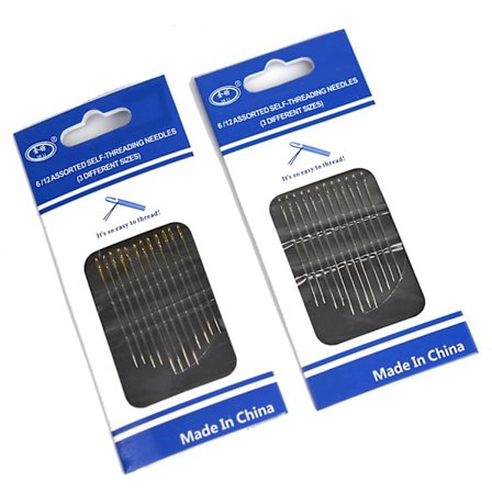 Syn nål med smart nåleøje - 12 stk