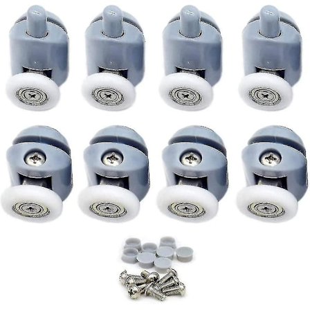 Dusjdorrulle 8 stykker Dusjdorrulle Skyvedør Rulle Dusjinnhegning Ruller For Bad Dusj Dør 23mm