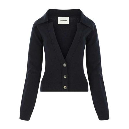 Nanushka Knitwears blå, Dam Koftor, Dam, Storlek: S