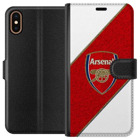 Kompatibelt Plånboksfodral till Apple Apple iPhone X Moschino Toy teddybjörn med enkel tecknad design, brun björn med vit tröja och tydlig logotyp