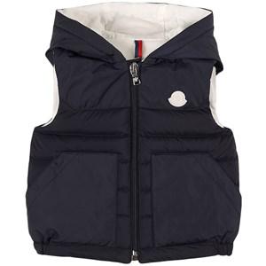 Kids - Moncler Navy Raffia Puffer Vest 12-18 Months - Coats and jackets - 12-18 months - Blue - Junge