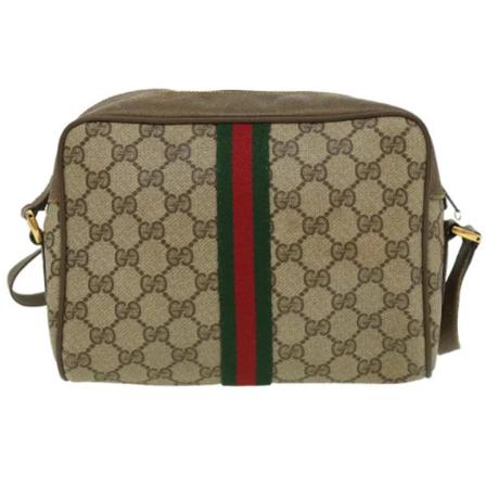 Gucci Vintage Pre-owned Canvas gucci-Tass , Beige , unisex , Maat: ONE Size Vintage Tassen