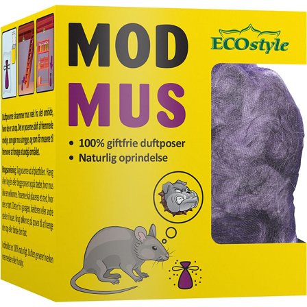 ECOstyle MuseFri Duftposer 2 stk, Tøj & Bolig, Skadedyrsbekæmpelse, Mus & Rotter