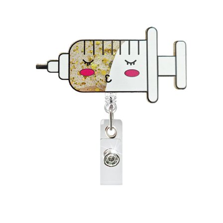 Sjov og sød ID-badgeholder til sygeplejersker, praktisk og stilfuldt design med udtrækkelig clips - ID-badgeholder til sygeplejersker