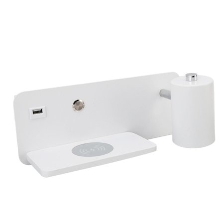 LED-seinävalaisin, USB-liitäntä, langaton lataus, LED-seinävalaisin KLB