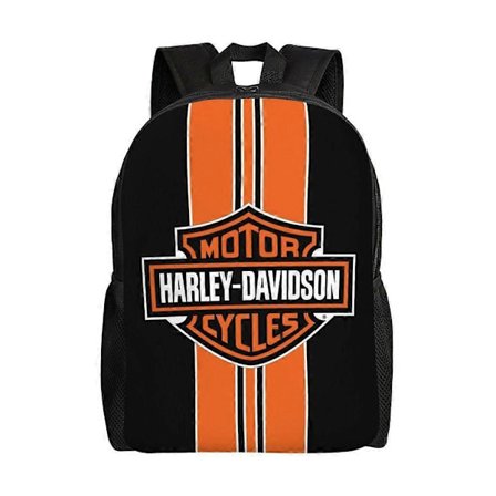 Harley Davidson Reppu Teini-ikäiselle Koululaukku Kangas Muistikirja Reppu Unisex-1788hj