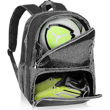 Fotballbag for ungdom - Fotballryggsekker og vesker for basketball, volleyball og fotball | Inkluderer separat rom for sko og ball-XF26-