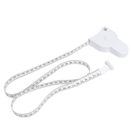 Dubbelsidig måttband för kropp, midja, exakt huvud, höfter, ben, infällbart måttband cm