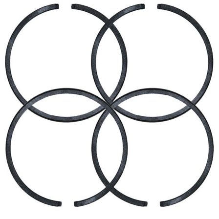 4 stk 35 mm x 1,2 mm stempelringe kompatibel med trimmer trimmer trimmer