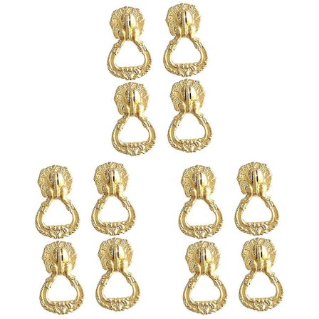 12 stk Antikk Sink Legering Håndtak Skuffe Kommode Garderobe Skap Skap Trekk Håndtak (gull)