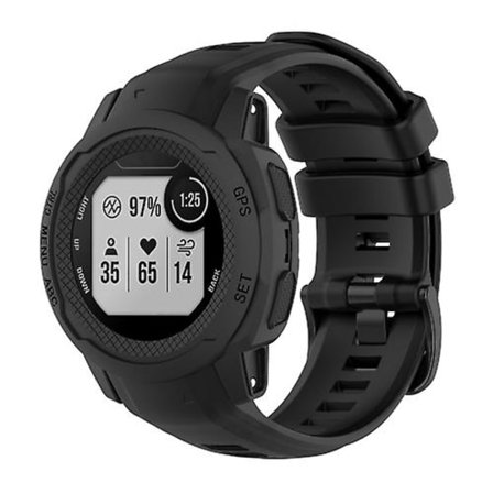 För Garmin Instinct 2s enfärgad silikon watch
