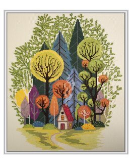 Stickpackung Bild Wald