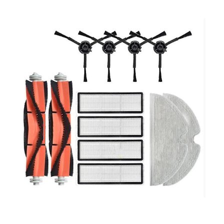 Tillbehör till Mi Robot Vacuum-Mop 2 Pro+ Robotrengörare STYTJ02ZHM - Huvudrulle, Sidoborste, Filter