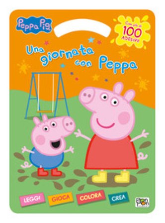 Una giornata con Peppa Pig. Con adesivi. Ediz. a colori Cristina Panzeri