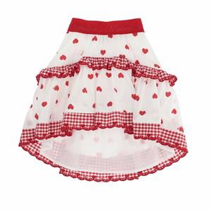 Monnalisa Cream Heart Print Skirt 12 Years - Skirts - 12 years - Cream