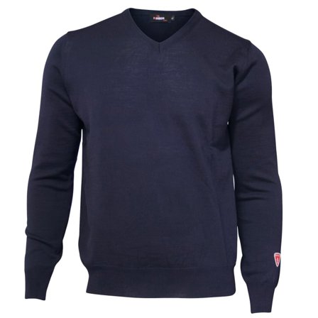 Ivanhoe Men's Cashwool V-Neck Men long-sleeved sweaters Blue XL
