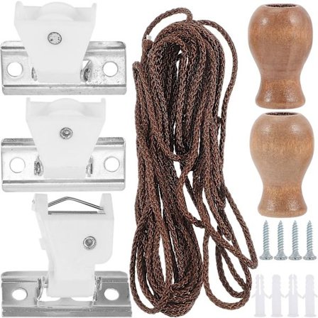 1 sett med bambus rullegardin tau tilbehør, rullegardindeler, rullegardinbeslag