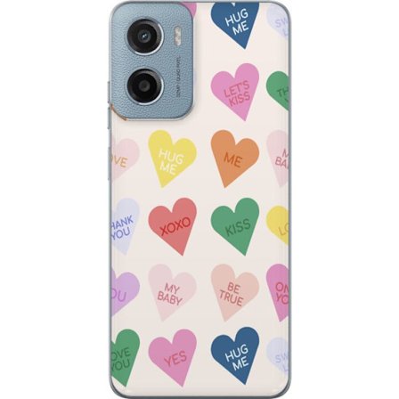 Yhteensopiva Puhelinkuori Motorola Motorola Moto E15 Karkkisydämet