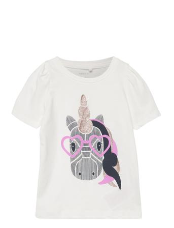 Nmfkuria Ss Top Camp T-shirt Hvid Name It