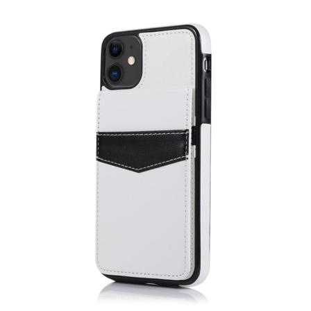 Professionellt Skal Med Kortfack (leman) - Iphone 12 Mini Vit