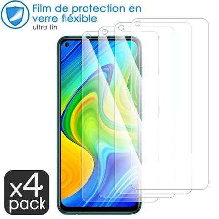 Skyddsfilm - Xiaomi - Mi 10T 5G - Pack x4 - Okrossbar - Glasfiber - Flexibel