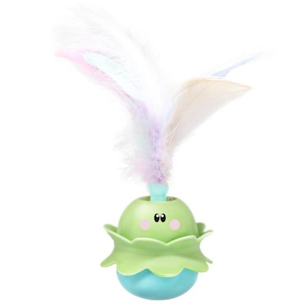 Cat Feather Toy Smart Cat Toy BLÅ