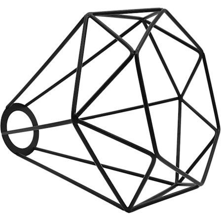 Vintage burlampe i netting, retro industriell metall DIY gulvlampe pendellampe 8,27" bred holder tilbehør for kjøkken loft gang soverom bar ca