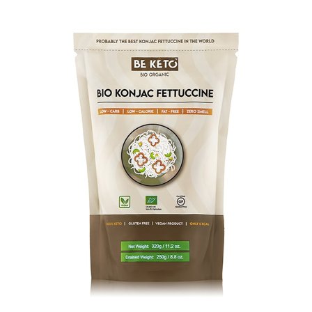 Ris Pasta & Nudler BeKeto KETO Konjac Fettuccine 320 g - Bodyman.dk